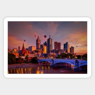 Melbourne sunrise Sticker